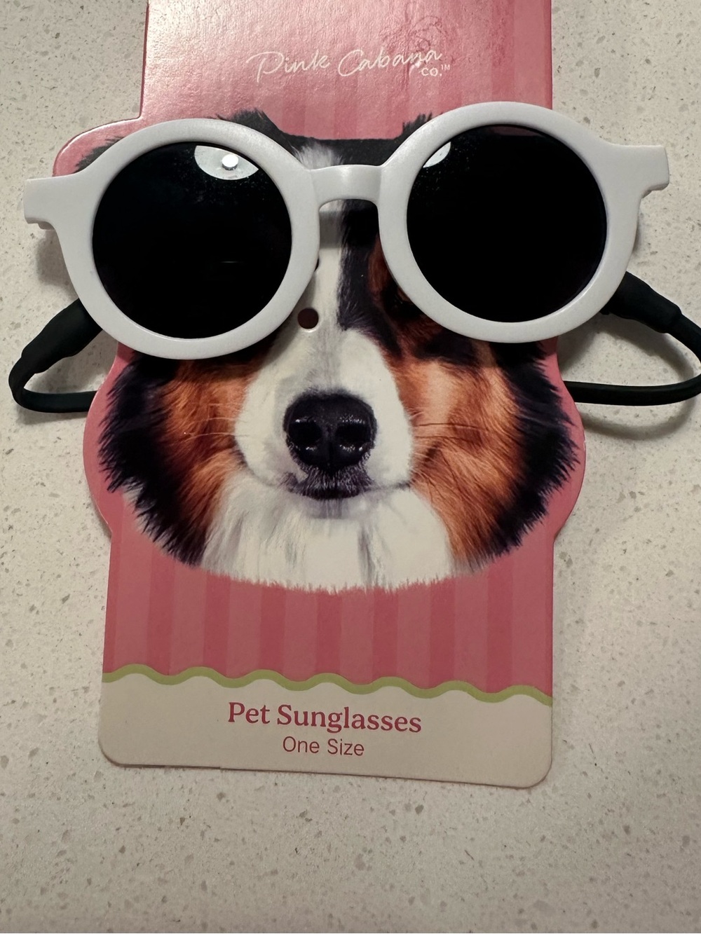 White Pet Sunglasses - One Size NEW
